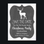 White Rentier Chalkboard Jährliches Weihnachtsfest<br><div class="desc">White Rentier Chalkboard Jährliches Weihnachtsfest Party</div>