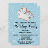 White Rentier Cookie Snow Company Holiday Party Einladung (Vorne/Hinten)
