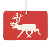 White Rentier/Kariou-Silhouette Autolufterfrischer (Rückseite)