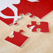 White Rentier/Kariou-Silhouette Puzzle (Seite)