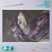 White Reptile in Royalty Attion Decoupage Seidenpapier (Basteln)