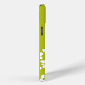 White Retro Dogwood Flowers Custom Name     Case-Mate iPhone Hülle (Rückseite / Rechts)