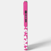 White Retro Dogwood Flowers Custom Name Case-Mate iPhone Hülle (Rückseite / Links)