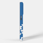 White Retro Dogwood Flowers Custom Name     Case-Mate iPhone Hülle (Rückseite / Rechts)