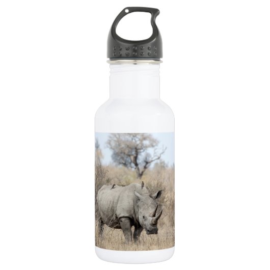 White Rhino Edelstahlflasche (Vorderseite)