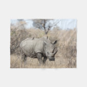 White Rhino Fleecedecke (Vorderseite (Horizontal))