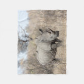 White Rhino Fleecedecke (Vorderseite)