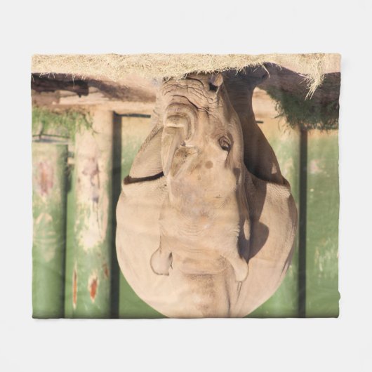 White Rhino Fleecedecke (Vorderseite (Horizontal))