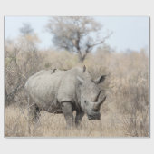 White Rhino Geschenkpapier (Flach)