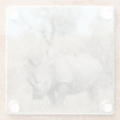 White Rhino Glasuntersetzer (Rückseite)