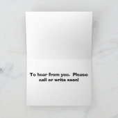 White Rhino Karte (Innenseite)