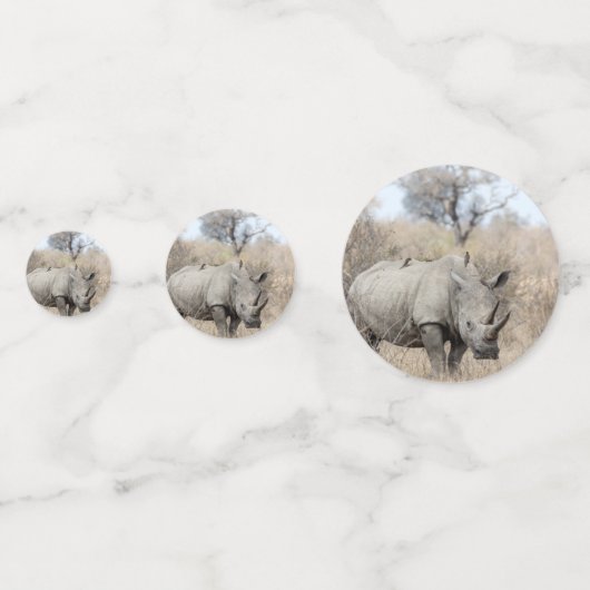 White Rhino Konfetti (Vorderseiten)