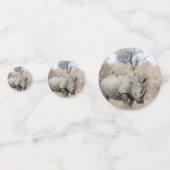 White Rhino Konfetti (Rückseiten)