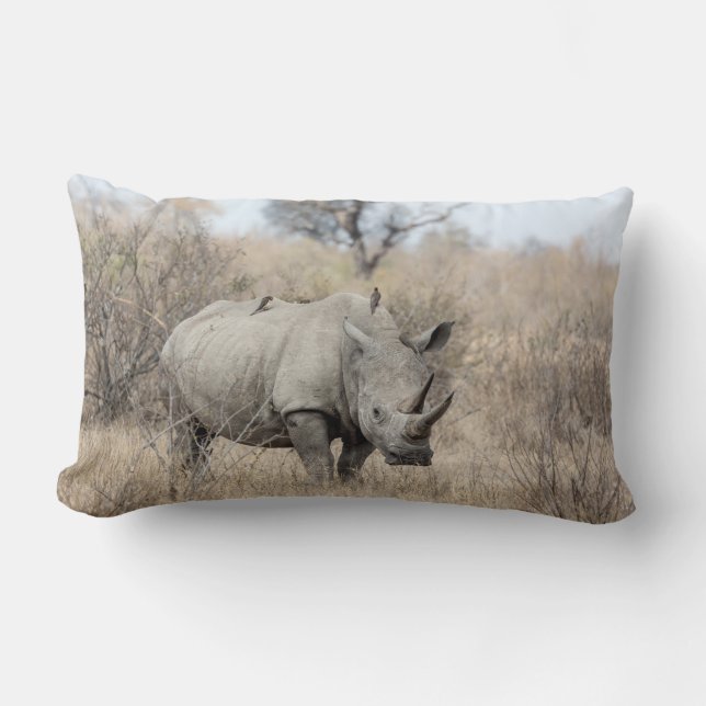 White Rhino Lendenkissen (Vorderseite)