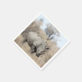 White Rhino Serviette (Ecke)