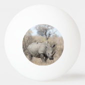 White Rhino Tischtennisball (Rückseite)
