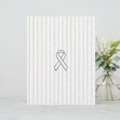 White Ribbon Awareness Stripes (Stehend Vorderseite)