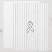 White Ribbon Awareness Stripes (Vorne/Hinten)