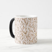 White Rice Texture Mug Verwandlungstasse (Vorderseite Links)