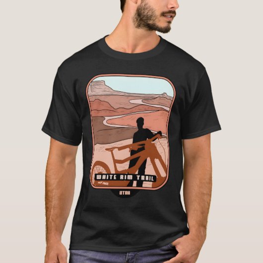 White Rim Trail � Utah Mountainbiker Souvenir T-Shirt (Vorderseite)