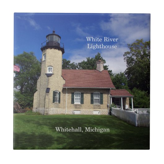 White River Lighthouse Fliesen (Vorderseite)
