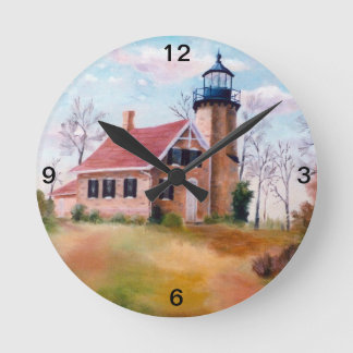 White River Lighthouse Wall Clock Runde Wanduhr