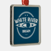 White River Oregon Kayak Ornament Aus Metall (Rechts)