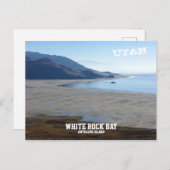 White Rock Bay, Antelope Island, Utah Postkarte (Vorne/Hinten)