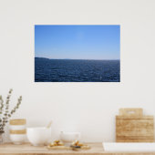 White Rock Beach, BC, Kanada. Meer, Himmel und Boo Poster (Küche)