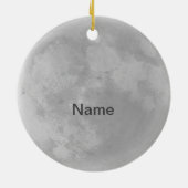 White Rocketship Keramik Ornament (Hinten)