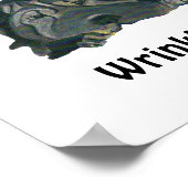 White "Rockin' My Frinkles Black Sharpei Poster (Ecke)