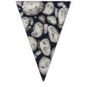 White Rocks Nah Up Muster Foto Wimpelkette (Erste Fahne)