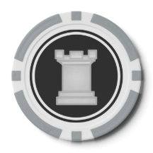 White Rook Schach Piece