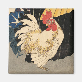 White Rooster Fine Art Magnet