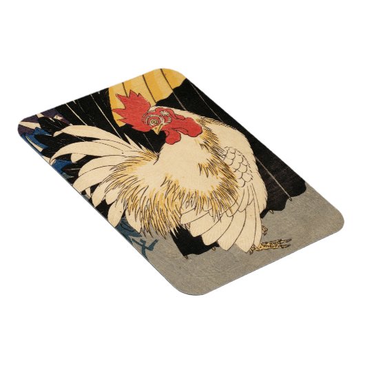 White Rooster Fine Art Magnet (Rechte Seite)