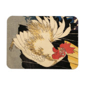 White Rooster Fine Art Magnet (Horizontal)