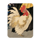 White Rooster Fine Art Magnet (Vertikal)