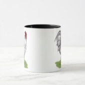White Rooster-Tasse Tasse (Zentrum)