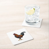 White Rooster Untersetzer (Vor Ort)