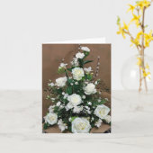 White Rosas Karte (Gelbe Blume)