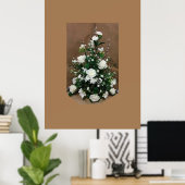White Rosas Poster (Heimbüro)