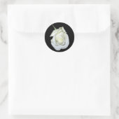 White Rose #1 Runder Aufkleber (Tasche)