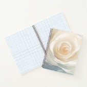White rose abstract flower painting notizblock (Innenseite)