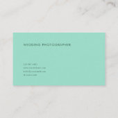 White Rose and Enchanted Green Forest Valley Visitenkarte (Rückseite)