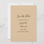 White Rose and Pearls Wedding Save the Date Einladung (Rückseite)