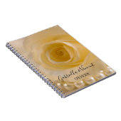 White Rose and Pearls Wedls Guest Book Notizblock (Rechte Seite)