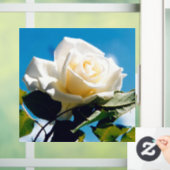 White Rose Beauty Fensteraufkleber (Zuhause)