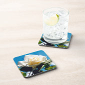 White Rose Beauty Getränkeuntersetzer (Rechte Seite)