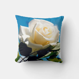 White Rose Beauty Kissen
