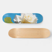 White Rose Beauty Skateboard (Horizontal)
